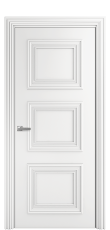 Дверь межкомнатная Модена 3 Цвет Белый Покрытие Эмаль  Наличник ML 85 Цена 76825