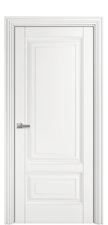 Дверь межкомнатная Bergamo 2B Цвет Белый Покрытие Эмаль  Наличник ML 85 Цена 52875