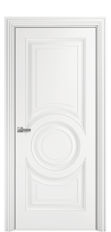 Дверь межкомнатная Bergamo 6 Цвет Белый Покрытие Эмаль  Наличник ML 85 Цена 52875