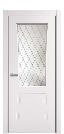 Дверь межкомнатная Dino 2 Цвет Крем Покрытие Эмаль  Наличник L 75 Цена 38430