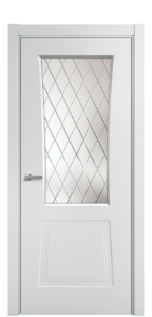 Дверь межкомнатная Dino 2 Цвет Облачный Покрытие Эмаль  Наличник L 75 Цена 38430