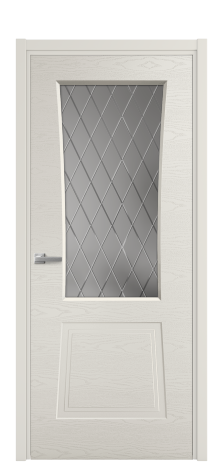 Дверь межкомнатная Dino 2 Цвет Дымчатый Brash Покрытие Эмаль брашированная  Наличник L 50 Цена 49630