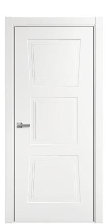 Дверь межкомнатная Dino 3 Цвет Белый Покрытие Эмаль  Наличник L 75 Цена 32305