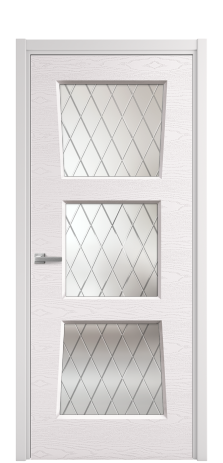 Дверь межкомнатная Dino 3 Цвет Крем Brash Покрытие Эмаль брашированная  Наличник L 50 Цена 49150