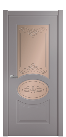 Дверь межкомнатная Lina 6 Цвет Ирис Покрытие Эмаль  Наличник L 75 Цена 43225