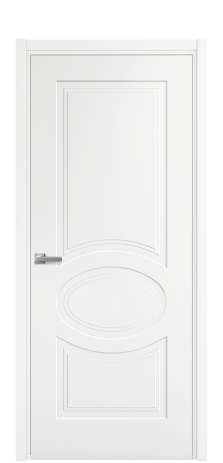 Дверь межкомнатная Рино 6 Цвет Белый Покрытие Эмаль  Наличник L 50 Цена 40475