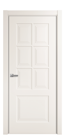 Дверь межкомнатная Paulo 1 Цвет Молочный Покрытие Эмаль  Наличник L 75 Цена 36925