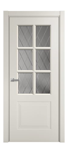 Дверь межкомнатная Paulo 1 Цвет Дымчатый Покрытие Эмаль  Наличник L 75 Цена 38980