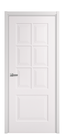 Дверь межкомнатная Paulo 1 Цвет Крем Покрытие Эмаль  Наличник L 50 Цена 40625