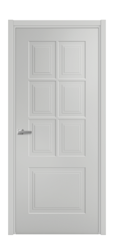 Дверь межкомнатная Paulo 1 Цвет Телегрей Покрытие Эмаль  Наличник L 50 Цена 40625