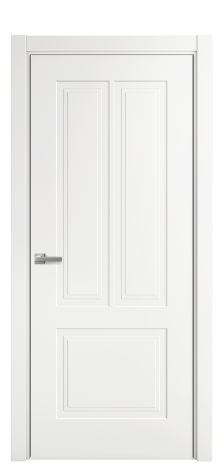 Дверь межкомнатная Paulo 2 Цвет Белый Покрытие Эмаль  Наличник L 75 Цена 32305
