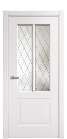 Дверь межкомнатная Paulo 2 Цвет Крем Покрытие Эмаль  Наличник L 75 Цена 38430