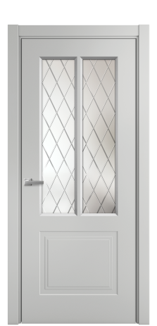 Дверь межкомнатная Paulo 2 Цвет Телегрей Покрытие Эмаль  Наличник L 75 Цена 38430