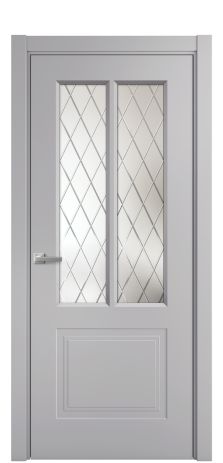 Дверь межкомнатная Paulo 2 Цвет Галечный Покрытие Эмаль  Наличник L 75 Цена 38430
