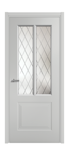 Дверь межкомнатная Paulo 2 Цвет Телегрей Покрытие Эмаль  Наличник L 50 Цена 42130