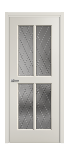 Дверь межкомнатная Paulo 3 Цвет Дымчатый Покрытие Эмаль  Наличник L 50 Цена 43515