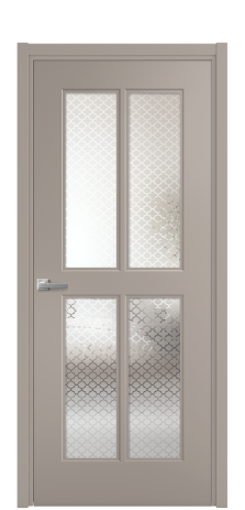 Дверь межкомнатная Paulo 3 Цвет Какао Покрытие Эмаль  Наличник L 50 Цена 43185