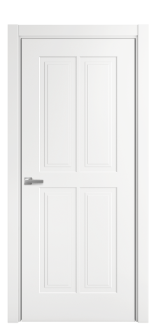 Дверь межкомнатная Paulo 3 Цвет Белый Покрытие Эмаль  Наличник L 75 Цена 32305