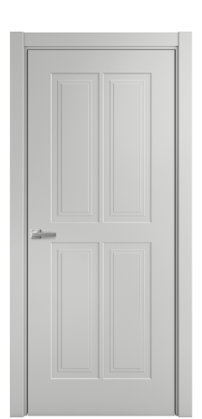 Дверь межкомнатная Paulo 3 Цвет Телегрей Покрытие Эмаль  Наличник L 75 Цена 36925