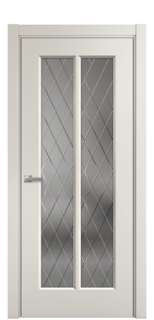 Дверь межкомнатная Paulo 4 Цвет Дымчатый Покрытие Эмаль  Наличник L 75 Цена 39965