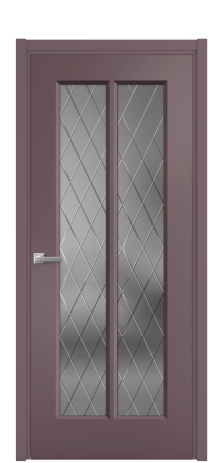 Дверь межкомнатная Paulo 4 Цвет Лиловый Покрытие Эмаль  Наличник L 50 Цена 43665