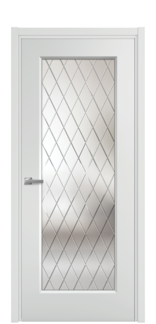 Дверь межкомнатная Рино 1 Цвет Облачный Покрытие Эмаль  Наличник L 50 Цена 42765