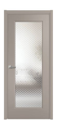 Дверь межкомнатная Рино 1 Цвет Какао Покрытие Эмаль  Наличник L 50 Цена 43185