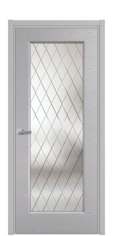 Дверь межкомнатная Рино 1 Цвет Галечный Brash Покрытие Эмаль брашированная  Наличник L 50 Цена 46665