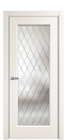 Дверь межкомнатная Rino 1 Цвет Молочный Покрытие Эмаль  Наличник L 75 Цена 39215