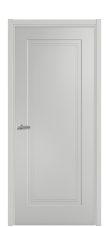 Дверь межкомнатная Rino 1 Цвет Телегрей Покрытие Эмаль  Наличник L 50 Цена 40625