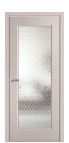 Дверь межкомнатная Rino 1 Цвет Пудра Покрытие Эмаль  Наличник L 50 Цена 43335