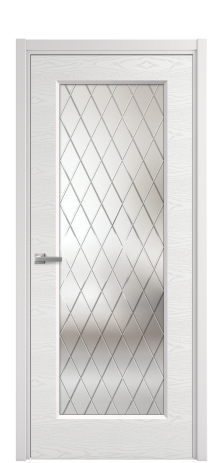 Дверь межкомнатная Rino 1 Цвет Крем Brash Покрытие Эмаль брашированная  Наличник L 50 Цена 49865