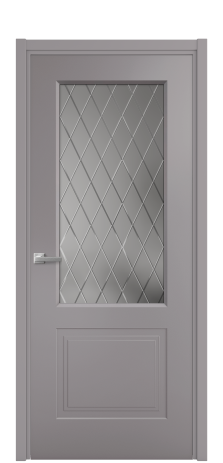 Дверь межкомнатная Rino 2 Цвет Ирис Покрытие Эмаль  Наличник L 50 Цена 43315