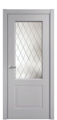 Дверь межкомнатная Rino 2 Цвет Галечный Покрытие Эмаль  Наличник L 75 Цена 38430