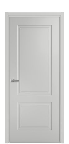 Дверь межкомнатная Rino 2 Цвет Телегрей Покрытие Эмаль  Наличник L 50 Цена 40625