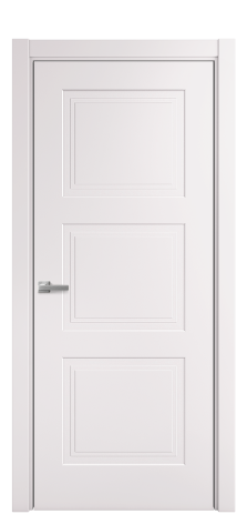 Дверь межкомнатная Rino 3 Цвет Крем Покрытие Эмаль  Наличник L 75 Цена 36925