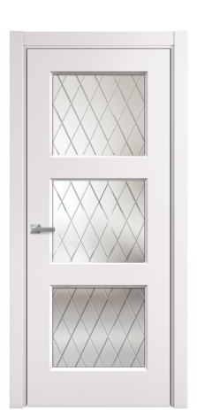 Дверь межкомнатная Rino 3 Цвет Крем Покрытие Эмаль  Наличник L 75 Цена 38500