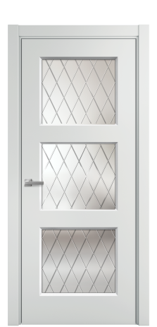 Дверь межкомнатная Rino 3 Цвет Облачный Покрытие Эмаль  Наличник L 75 Цена 38500