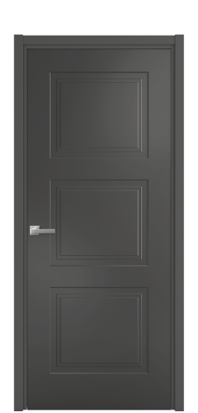 Дверь межкомнатная Rino 3 Цвет Антрацит Покрытие Эмаль  Наличник L 50 Цена 40625