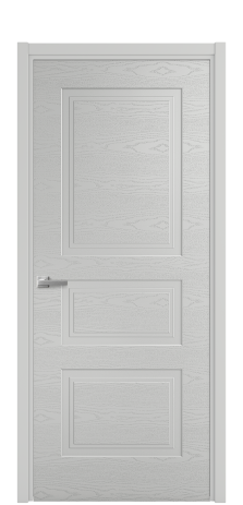 Дверь межкомнатная Рино 4 Цвет Телегрей Brash Покрытие Эмаль брашированная  Наличник L 50 Цена 44375