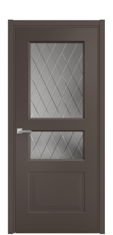 Дверь межкомнатная Rino 4 Цвет Коричневый Покрытие Эмаль  Наличник L 50 Цена 43843