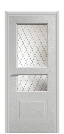 Дверь межкомнатная Rino 4 Цвет Телегрей Brash Покрытие Эмаль брашированная  Наличник L 50 Цена 45950