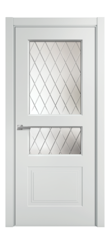 Дверь межкомнатная Rino 4 Цвет Облачный Покрытие Эмаль  Наличник L 75 Цена 38500