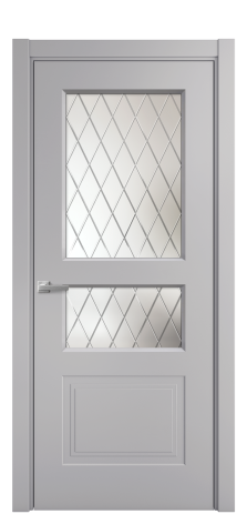 Дверь межкомнатная Rino 4 Цвет Галечный Покрытие Эмаль  Наличник L 75 Цена 38500