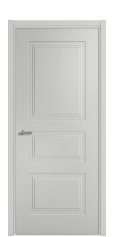 Дверь межкомнатная Rino 4 Цвет Телегрей Покрытие Эмаль  Наличник L 50 Цена 40625