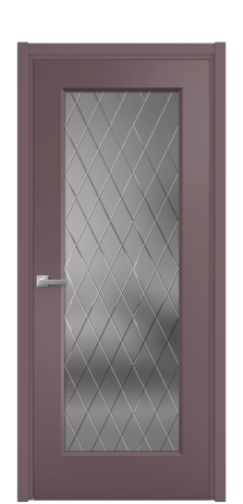 Дверь межкомнатная Плэйн 1 Цвет Лиловый Покрытие Эмаль  Наличник L 50 Цена 43708