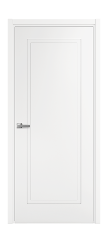 Дверь межкомнатная Plaine 1 Цвет Белый Покрытие Эмаль  Наличник L 50 Цена 39475