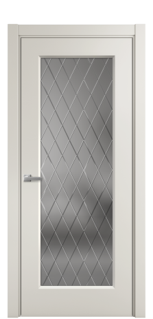 Дверь межкомнатная Plain 1 Цвет Дымчатый Покрытие Эмаль  Наличник L 75 Цена 38815