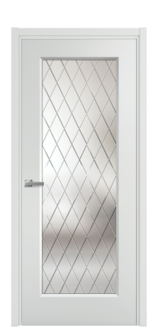 Дверь межкомнатная Plain 1 Цвет Облачный Покрытие Эмаль  Наличник L 50 Цена 41765