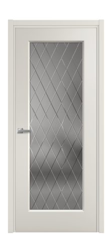 Дверь межкомнатная Plain 1 Цвет Дымчатый Покрытие Эмаль  Наличник L 50 Цена 42515